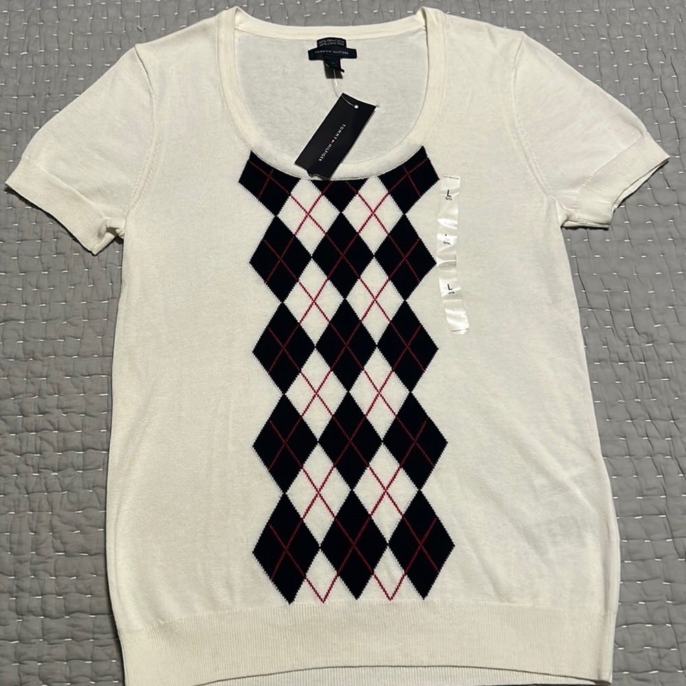 Womens Tommy Hilfiger Short Sleeve Sweater (NEW)